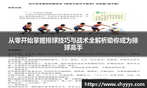 从零开始掌握排球技巧与战术全解析助你成为排球高手