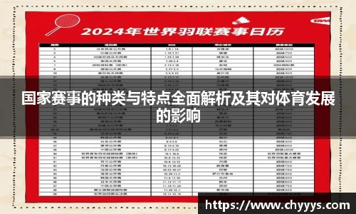 国家赛事的种类与特点全面解析及其对体育发展的影响