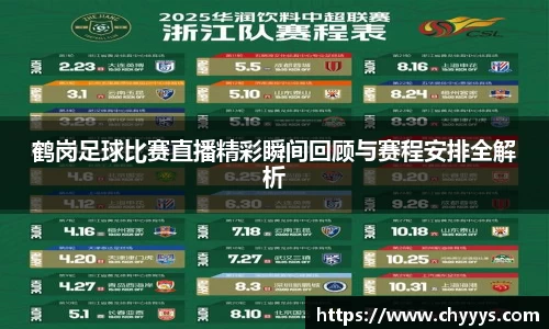鹤岗足球比赛直播精彩瞬间回顾与赛程安排全解析