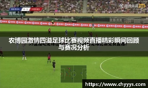 农博园激情四溢足球比赛视频直播精彩瞬间回顾与赛况分析